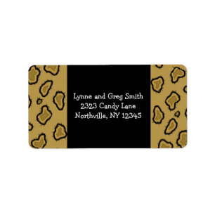 Leopard  Pattern Labels