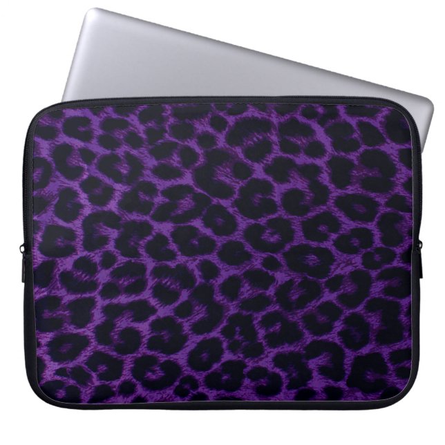 Leopard Pattern Laptop Sleeve (Front)