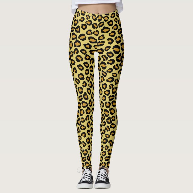Leopard Pattern Leggings (Front)