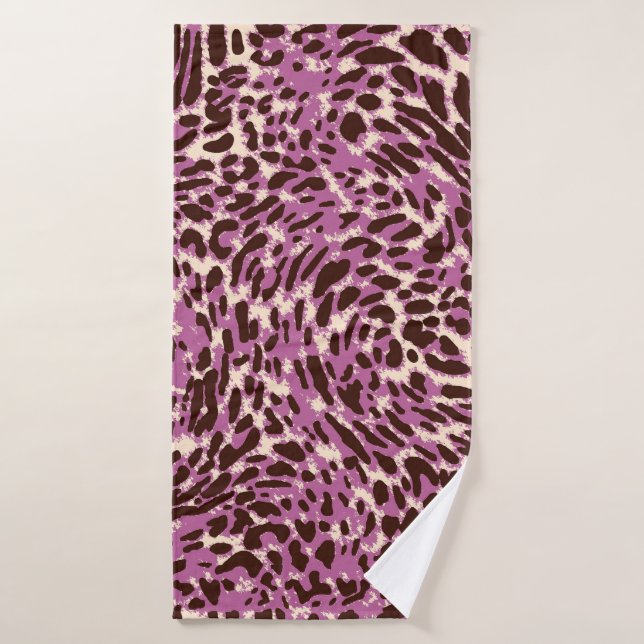 Leopard Pattern, Leopard Print, Animal print,  Bath Towel (Bath Towel)