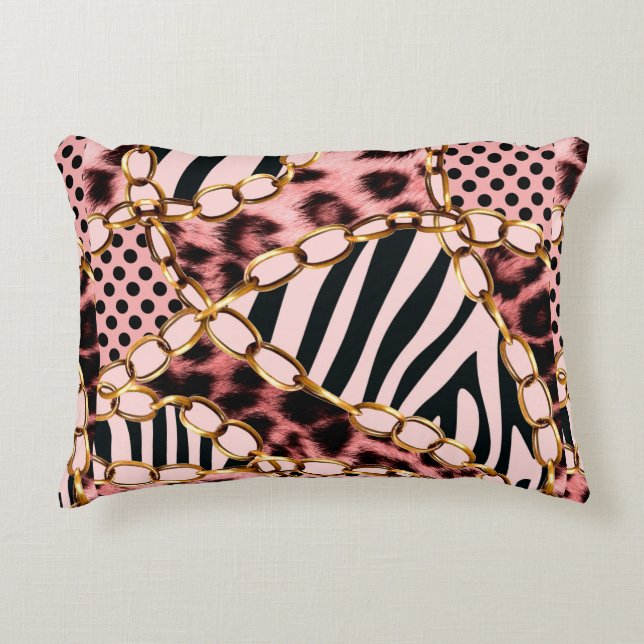 Leopard Pattern, Leopard Print, Animal print,  Decorative Cushion (Front)