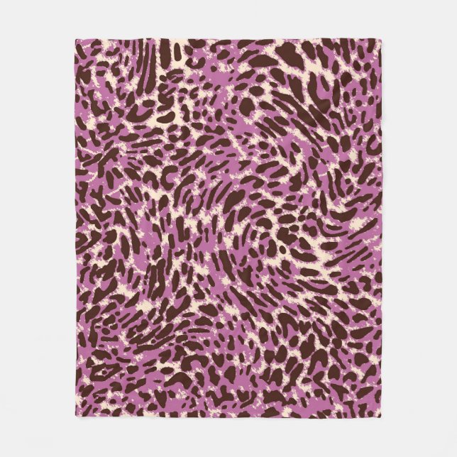 Leopard Pattern, Leopard Print, Animal print,  Fleece Blanket (Front)