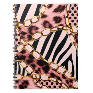 Leopard Pattern, Leopard Print, Animal print,  Notebook