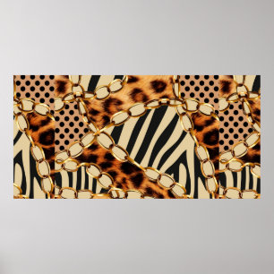 Leopard Pattern, Leopard Print, Animal print,  Poster