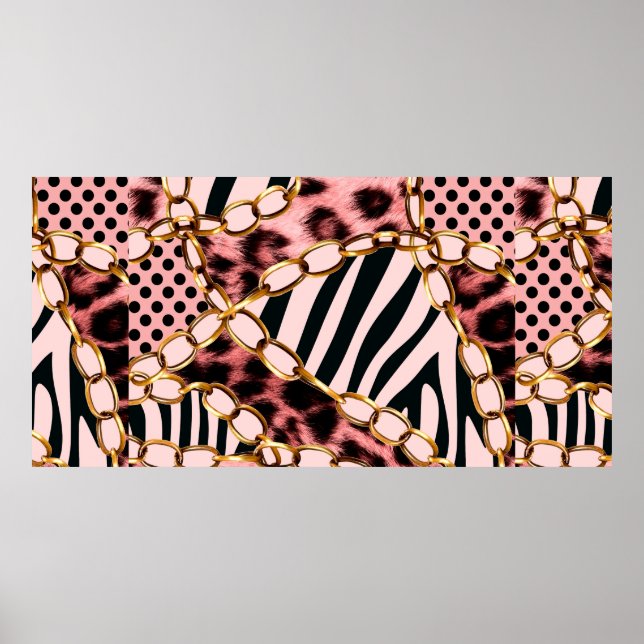 Leopard Pattern, Leopard Print, Animal print,  Poster (Front)