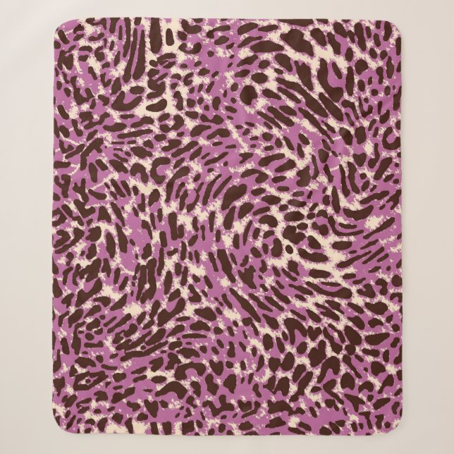 Leopard Pattern, Leopard Print, Animal print,  Sherpa Blanket (Front)