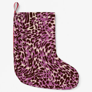 Leopard Pattern, Leopard Print, Animal print, Small Christmas Stocking