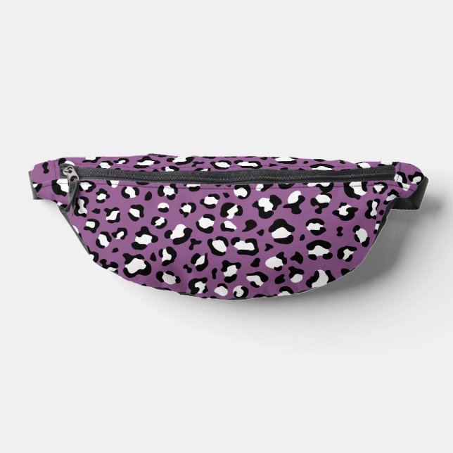 Leopard Pattern, Leopard Spots, Purple Leopard Bum Bags (Lay Down)