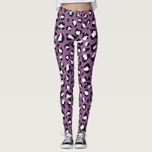 Leopard Pattern, Leopard Spots, Purple Leopard Leggings