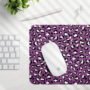 Leopard Pattern, Leopard Spots, Purple Leopard Mouse Pad