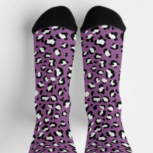 Leopard Pattern, Leopard Spots, Purple Leopard Socks