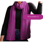 Leopard Pattern-Magenta- Scarf<br><div class="desc">Introducing our Trendy Magenta Leopard Print Chiffon Scarf – where elegance meets wild style. Elevate your accessory collection with this lightweight scarf featuring a vibrant leopard print in the latest magenta hue. Make it uniquely yours by adding personalisation – a perfect touch for a thoughtful and stylish gift. Whether draped...</div>