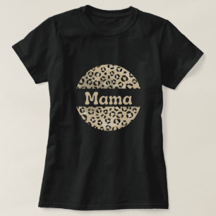 Leopard Pattern Mama  T-Shirt
