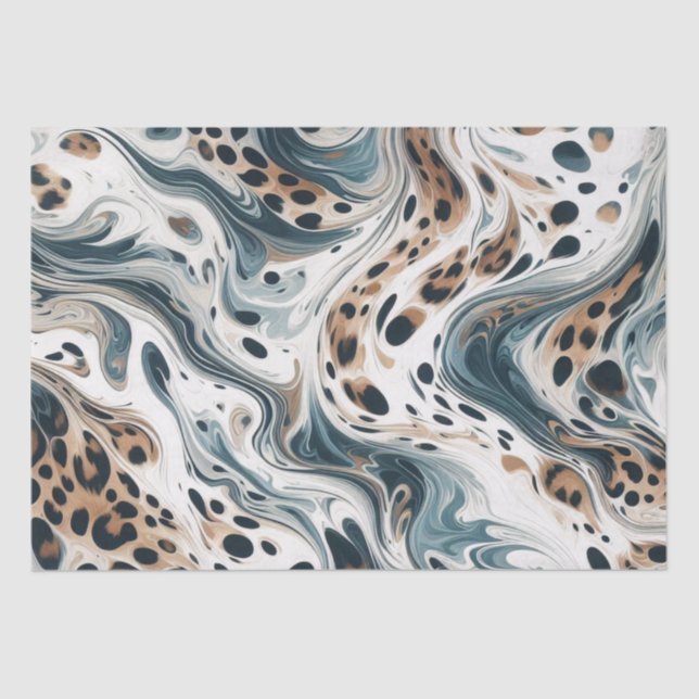Leopard Pattern Milky Way  Tissue Paper (Front)