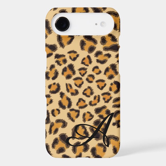 Leopard pattern -monogrammed Case-Mate iPhone case (Back)