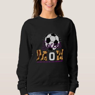 Leopard Pattern Mothers Day Best Soccer Mum Ever Sweatshirt
