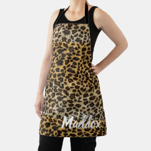 Leopard Pattern Print Personal  Apron