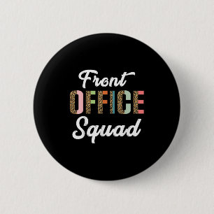 Leopard Pattern School Secretary Admin Front Offic 6 Cm Round Badge
