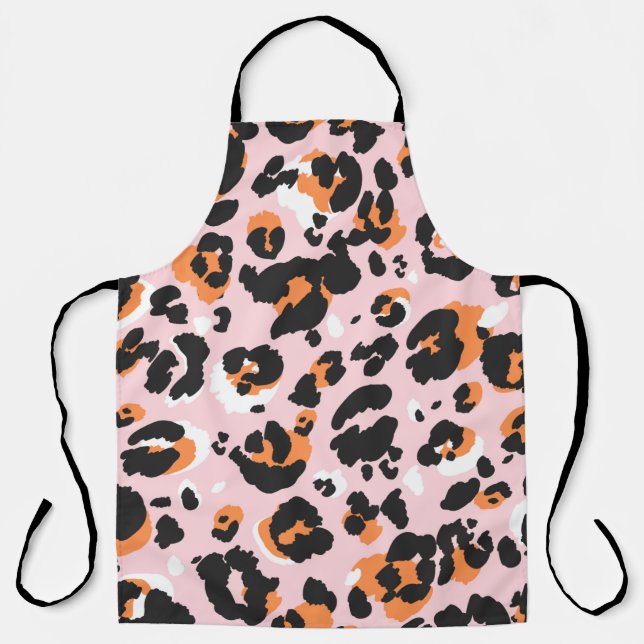 Leopard pattern seamless. Classic leo texture. Tre Apron (Front)