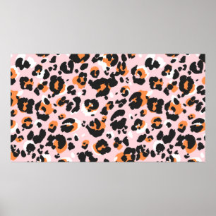 Leopard pattern seamless. Classic leo texture. Tre Poster