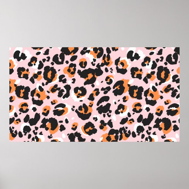 Leopard pattern seamless. Classic leo texture. Tre Poster (Front)