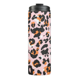 Leopard pattern seamless. Classic leo texture. Tre Thermal Tumbler
