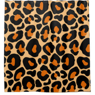 Leopard Pattern Shower Curtain