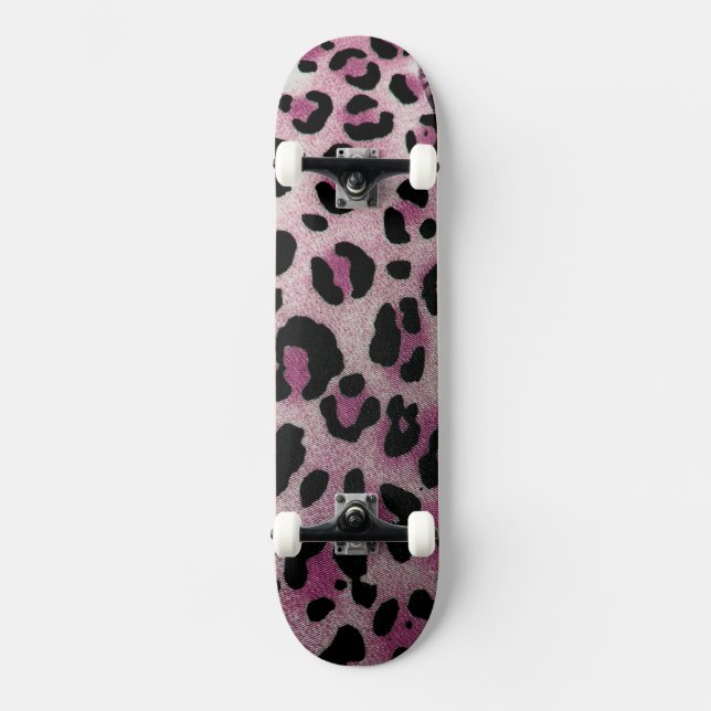 Leopard Pattern Skateboard (Front)