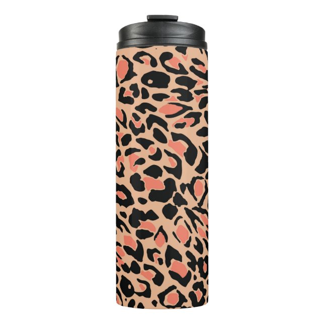 Leopard pattern thermal tumbler (Front)