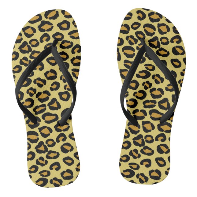 Leopard Pattern Thongs (Footbed)