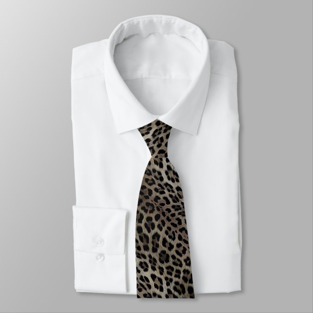 Leopard pattern, tiger, leopard skin, fashionable, tie (Tied)