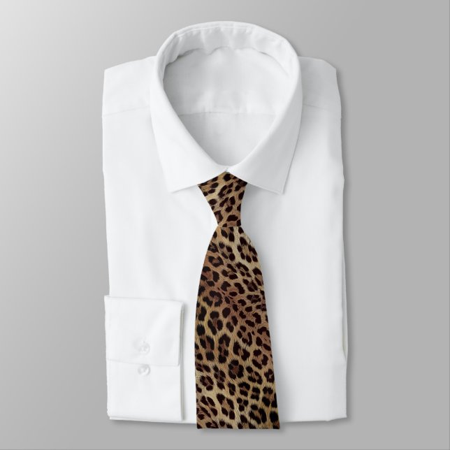 Leopard pattern, tiger, leopard skin, fashionable, tie (Tied)