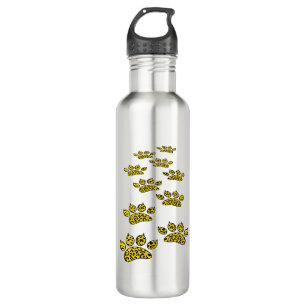 Leopard Paw Print 710 Ml Water Bottle