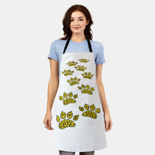 Leopard Paw Print Apron