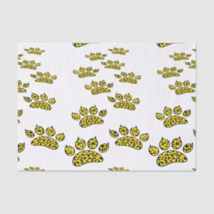 Leopard Paw Print Tissue Paper