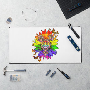 Leopard Pe Sign LGBT Pride Month Desk Mat