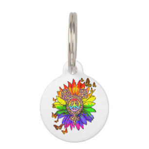 Leopard Pe Sign LGBT Pride Month Pet Tag
