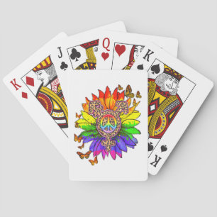Leopard Pe Sign LGBT Pride Month Playing Cards