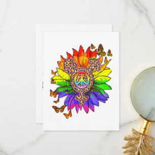Leopard Pe Sign LGBT Pride Month Thank You Card