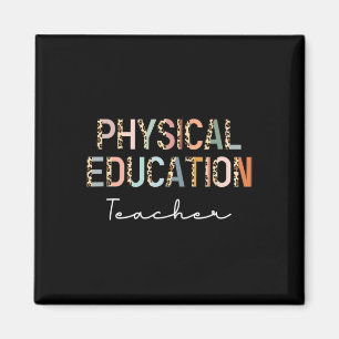 Leopard Pe Teacher Back to School Physical Educati Magnet