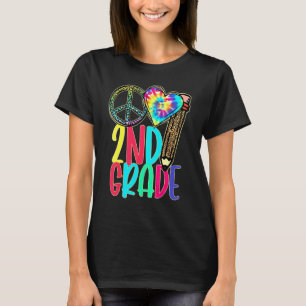 Leopard Peace Out Second Grade 2nd Grade First Day T-Shirt