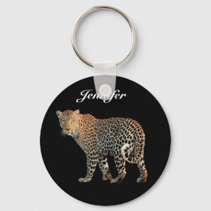 Leopard Personalised Key Ring