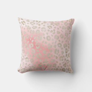 Leopard Pink Pattern Throw Pillow