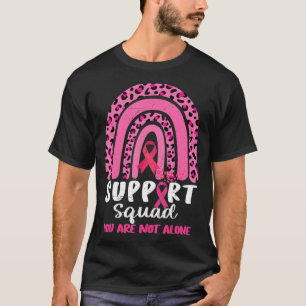 Leopard Pink Rainbow Support Squad Breast Cancer A T-Shirt