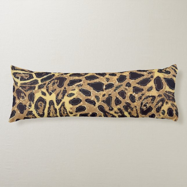 Leopard Polyester Body Pillow ( 20" x 54") (Front)