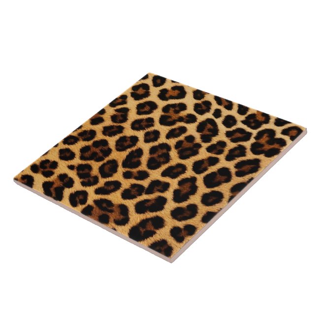 Leopard Popular Cat Animal Print Collection Ceramic Tile (Side)