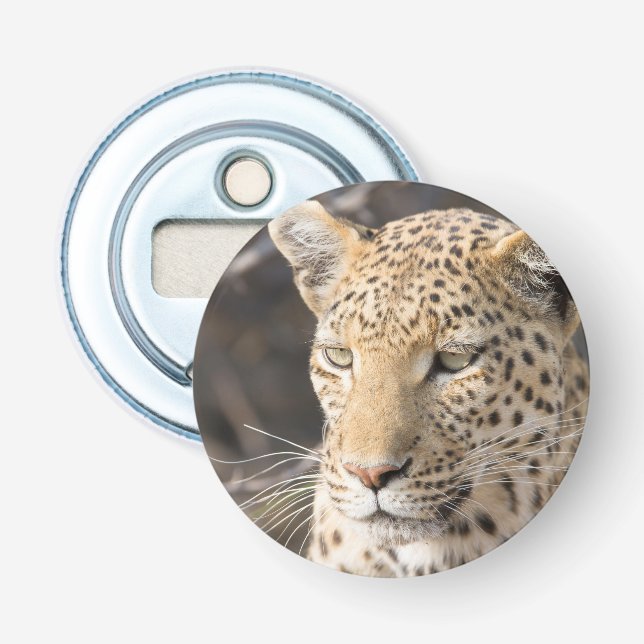 Leopard portrait bottle opener (Front)