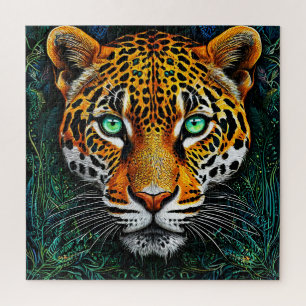 Leopard Portrait Gift For Wildlife Lovers Jigsaw Puzzle