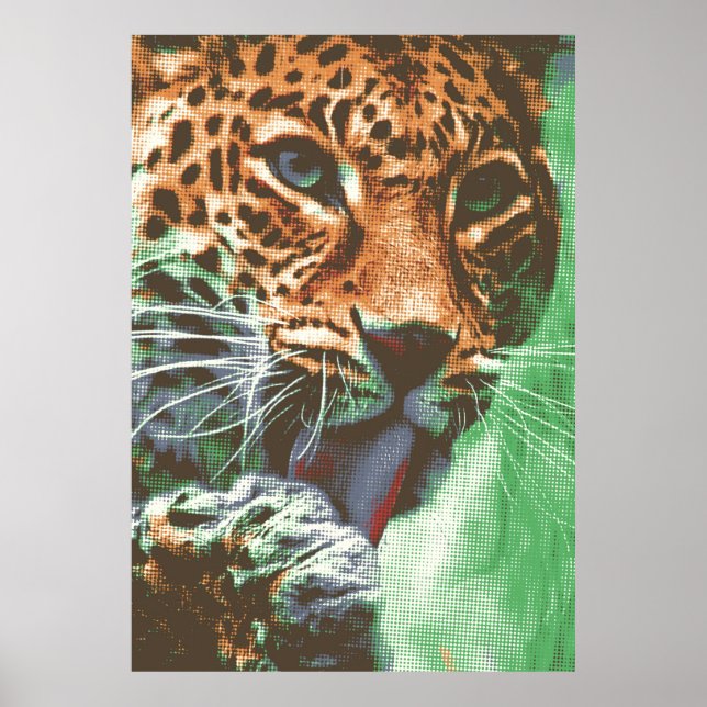 Leopard Portrait Poster (Front)