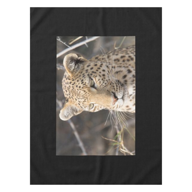 Leopard portrait tablecloth (Front)